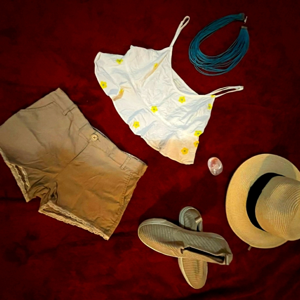Daisy crop top